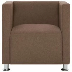 VidaXL Fauteuil cube Marron Tissu 12 VidaXL Fauteuil cube Marron Tissu -Fauteuils Soldes image 5 282146