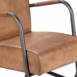 VidaXL Fauteuil de repos Marron Cuir véritable -Fauteuils Soldes image 5 282901