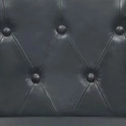 VidaXL Fauteuil Gris Cuir véritable -Fauteuils Soldes image 5 286591