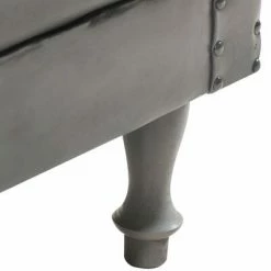 VidaXL Fauteuil Gris Cuir véritable 12 VidaXL Fauteuil Gris Cuir véritable -Fauteuils Soldes image 5 286594