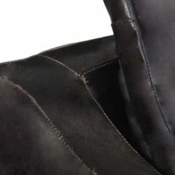 VidaXL Fauteuil Noir Cuir véritable -Fauteuils Soldes image 5 286956