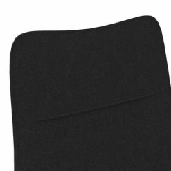 VidaXL Chaise de canapé Noir Tissu -Fauteuils Soldes image 5 288598