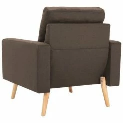 VidaXL Fauteuil Marron Tissu -Fauteuils Soldes image 5 288695