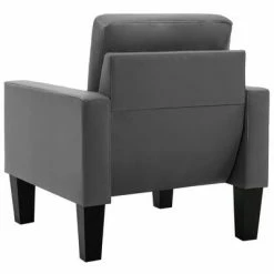 VidaXL Fauteuil Gris Similicuir -Fauteuils Soldes image 5 288745