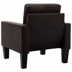 VidaXL Fauteuil Marron Similicuir 12 VidaXL Fauteuil Marron Similicuir -Fauteuils Soldes image 5 288746