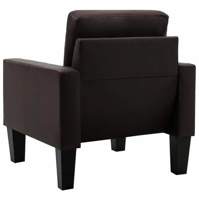 VidaXL Fauteuil Marron Similicuir 7 VidaXL Fauteuil Marron Similicuir – Image 5