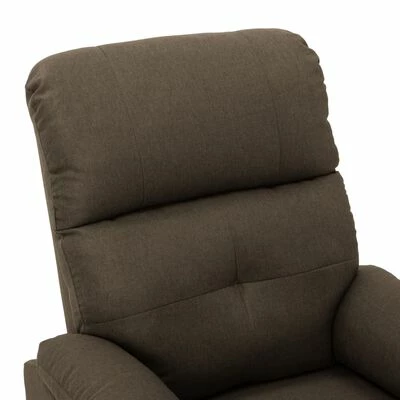 VidaXL Fauteuil inclinable Marron Tissu 7 VidaXL Fauteuil inclinable Marron Tissu – Image 5