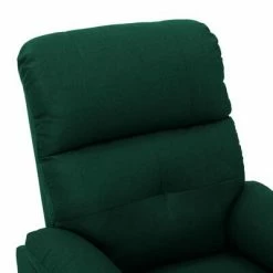 VidaXL Fauteuil inclinable Vert foncé Tissu 12 VidaXL Fauteuil inclinable Vert foncé Tissu -Fauteuils Soldes image 5 289668
