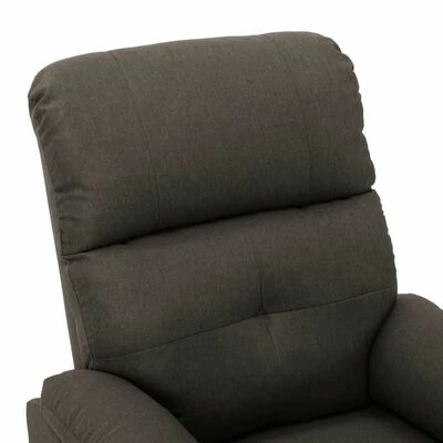 VidaXL Fauteuil inclinable Taupe Tissu 7 VidaXL Fauteuil inclinable Taupe Tissu – Image 5
