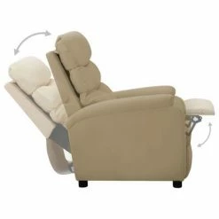 VidaXL Fauteuil inclinable Cappuccino Similicuir -Fauteuils Soldes image 5 289688