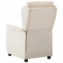 VidaXL Fauteuil inclinable Crème Tissu 12 VidaXL Fauteuil inclinable Crème Tissu -Fauteuils Soldes image 5 289785