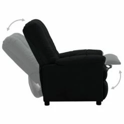 VidaXL Fauteuil inclinable Noir Tissu -Fauteuils Soldes image 5 289798