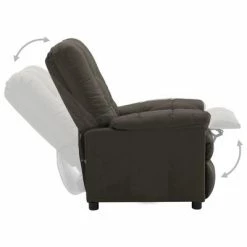 VidaXL Fauteuil inclinable Taupe Tissu -Fauteuils Soldes image 5 289804