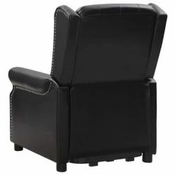 VidaXL Fauteuil releveur inclinable Noir Similicuir brillant -Fauteuils Soldes image 5 3093419