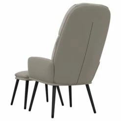 VidaXL Chaise de relaxation avec tabouret Gris clair Velours 12 VidaXL Chaise de relaxation avec tabouret Gris clair Velours -Fauteuils Soldes image 5 3097353