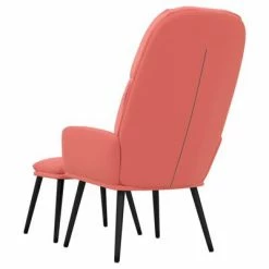 VidaXL Chaise de relaxation avec tabouret Rose Velours -Fauteuils Soldes image 5 3097357