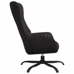 VidaXL Chaise de relaxation avec tabouret Noir Similicuir 12 VidaXL Chaise de relaxation avec tabouret Noir Similicuir -Fauteuils Soldes image 5 3097444