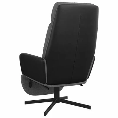 VidaXL Chaise de relaxation avec repose-pied Gris clair Tissu 7 VidaXL Chaise de relaxation avec repose-pied Gris clair Tissu – Image 5