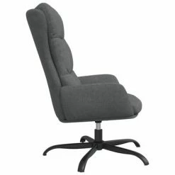 VidaXL Chaise de relaxation avec tabouret Gris clair Tissu 12 VidaXL Chaise de relaxation avec tabouret Gris clair Tissu -Fauteuils Soldes image 5 3097583