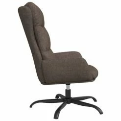 VidaXL Chaise de relaxation avec tabouret Taupe Tissu -Fauteuils Soldes image 5 3097592