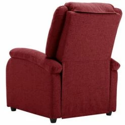 VidaXL Fauteuil inclinable électrique Bordeaux Tissu -Fauteuils Soldes image 5 3098356