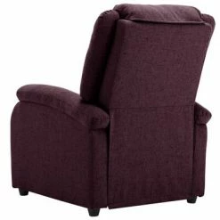 VidaXL Fauteuil inclinable électrique Violet Tissu -Fauteuils Soldes image 5 3098359