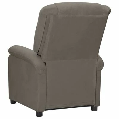 VidaXL Fauteuil inclinable électrique Gris clair Velours 7 VidaXL Fauteuil inclinable électrique Gris clair Velours – Image 5