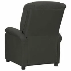 VidaXL Fauteuil inclinable électrique Gris foncé Velours -Fauteuils Soldes image 5 3098394