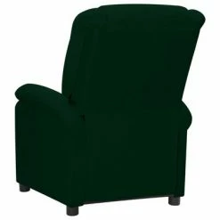 VidaXL Fauteuil inclinable électrique Vert foncé Velours -Fauteuils Soldes image 5 3098395