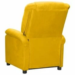 VidaXL Fauteuil inclinable électrique Jaune Velours -Fauteuils Soldes image 5 3098400