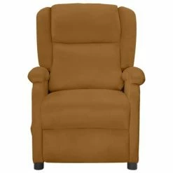 VidaXL Fauteuil inclinable électrique Marron Velours -Fauteuils Soldes image 5 3098401