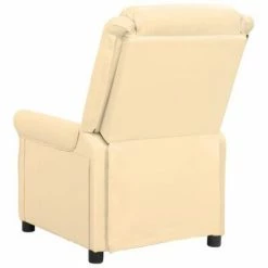 VidaXL Fauteuil inclinable électrique Crème Similicuir -Fauteuils Soldes image 5 3098467