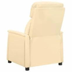 VidaXL Fauteuil inclinable électrique Crème Similicuir -Fauteuils Soldes image 5 3098495