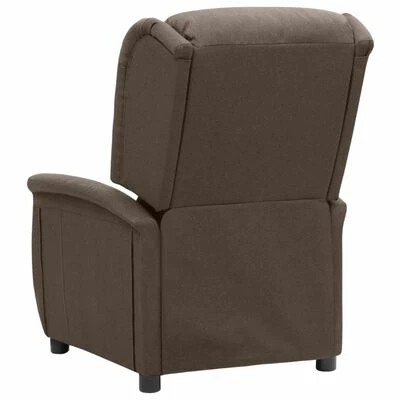 VidaXL Fauteuil inclinable électrique Taupe Tissu 7 VidaXL Fauteuil inclinable électrique Taupe Tissu – Image 5