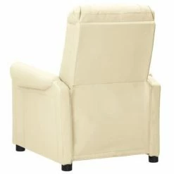 VidaXL Fauteuil inclinable électrique Crème Similicuir -Fauteuils Soldes image 5 3098571