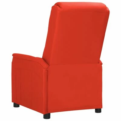 VidaXL Fauteuil inclinable électrique Rouge Similicuir 7 VidaXL Fauteuil inclinable électrique Rouge Similicuir – Image 5