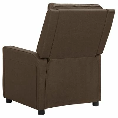 VidaXL Fauteuil inclinable électrique Marron Tissu 7 VidaXL Fauteuil inclinable électrique Marron Tissu – Image 5