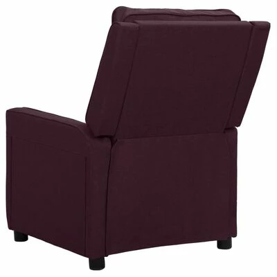 VidaXL Fauteuil inclinable électrique Violet Tissu 7 VidaXL Fauteuil inclinable électrique Violet Tissu – Image 5