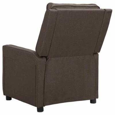 VidaXL Fauteuil inclinable électrique Taupe Tissu 7 VidaXL Fauteuil inclinable électrique Taupe Tissu – Image 5