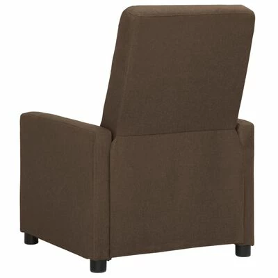 VidaXL Fauteuil inclinable électrique Marron Tissu 7 VidaXL Fauteuil inclinable électrique Marron Tissu – Image 5