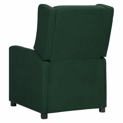 VidaXL Fauteuil inclinable électrique Vert foncé Tissu 7 VidaXL Fauteuil inclinable électrique Vert foncé Tissu – Image 5