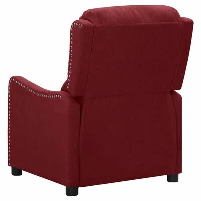 VidaXL Fauteuil inclinable électrique Rouge bordeaux Tissu 7 VidaXL Fauteuil inclinable électrique Rouge bordeaux Tissu – Image 5