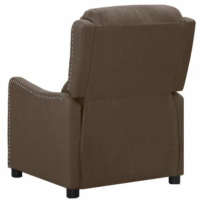 VidaXL Fauteuil inclinable électrique Taupe Tissu 7 VidaXL Fauteuil inclinable électrique Taupe Tissu – Image 5
