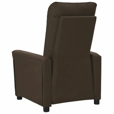 VidaXL Fauteuil inclinable électrique Marron foncé Tissu 7 VidaXL Fauteuil inclinable électrique Marron foncé Tissu – Image 5