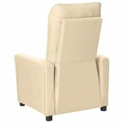 VidaXL Fauteuil inclinable électrique Crème Tissu -Fauteuils Soldes image 5 3098886