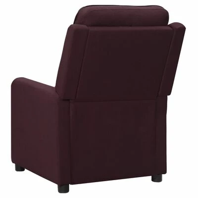 VidaXL Fauteuil inclinable électrique Violet Tissu 7 VidaXL Fauteuil inclinable électrique Violet Tissu – Image 5
