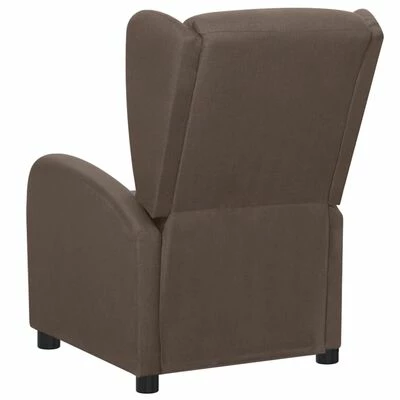 VidaXL Fauteuil inclinable électrique Taupe Tissu 7 VidaXL Fauteuil inclinable électrique Taupe Tissu – Image 5