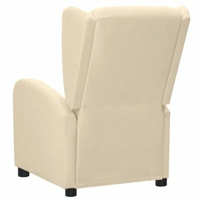 VidaXL Fauteuil inclinable électrique Crème Tissu 7 VidaXL Fauteuil inclinable électrique Crème Tissu – Image 5