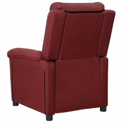 VidaXL Fauteuil inclinable électrique Rouge bordeaux Tissu 7 VidaXL Fauteuil inclinable électrique Rouge bordeaux Tissu – Image 5