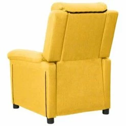 VidaXL Fauteuil inclinable électrique Jaune Tissu -Fauteuils Soldes image 5 3098974